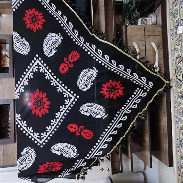 تصویر 1 از خرید روسری گلونی منگوله دار + قیمت فروش استثنایی